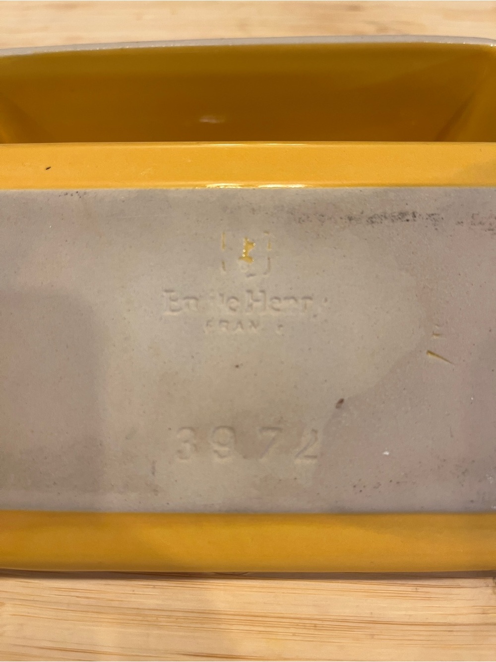 Emile Henry French Ceramic Butter Dish - Yellow - Picture 6 of 6